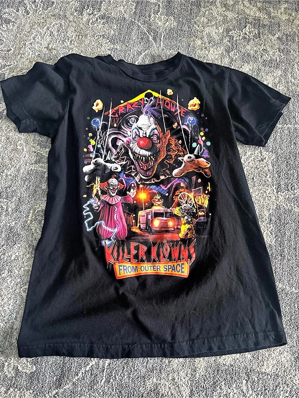 Terror Threads Killer Klowns From Outer Space Crazy House T-Shirt Crazy House